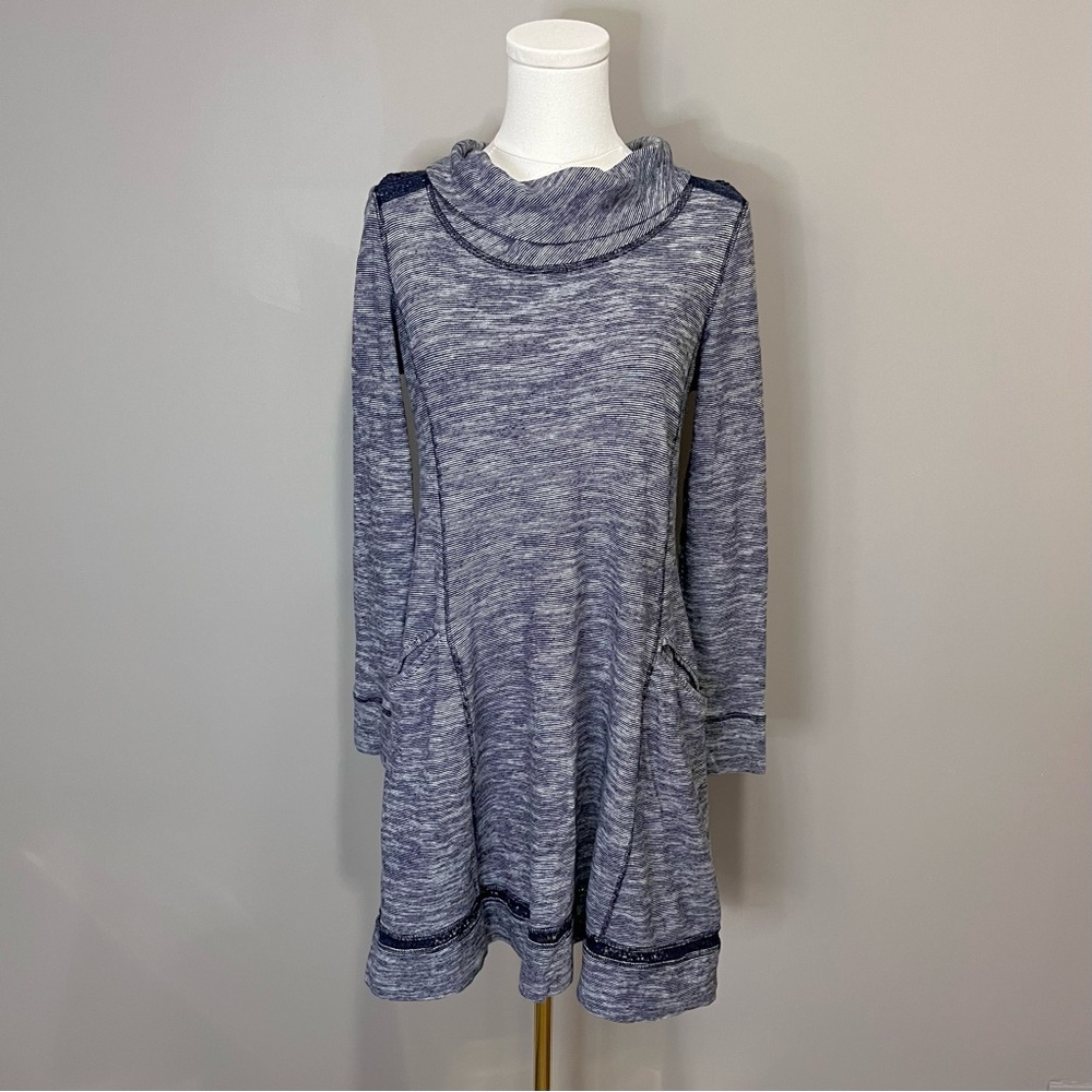 Anthropologie Saturday Sunday Cowl Neck Crochet Dress Size S